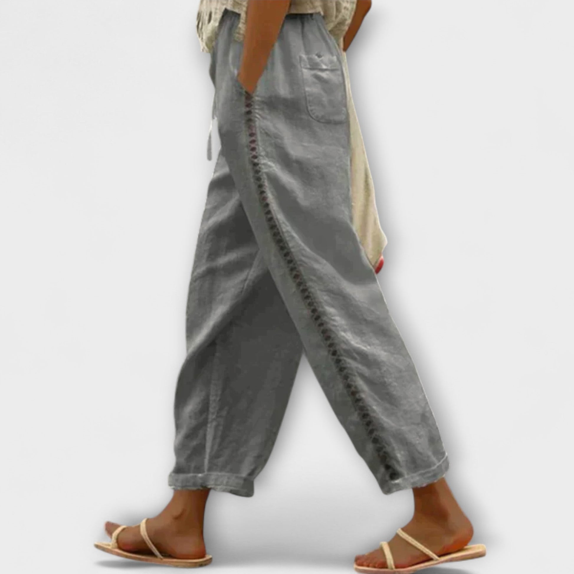ODELIA - RELAXED CROPPED TROUSERS