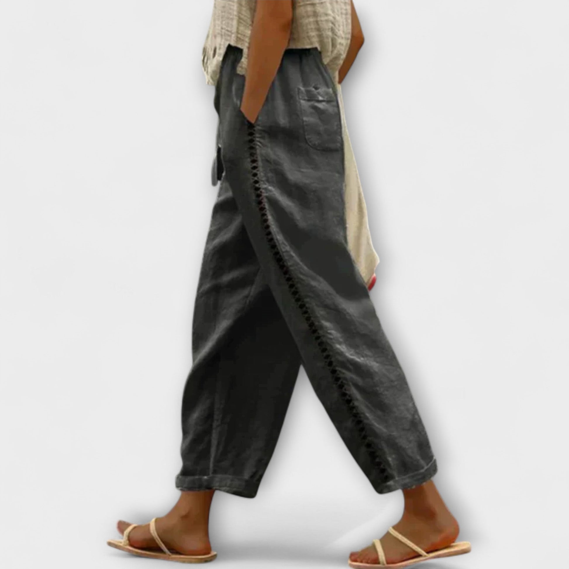 ODELIA - RELAXED CROPPED TROUSERS