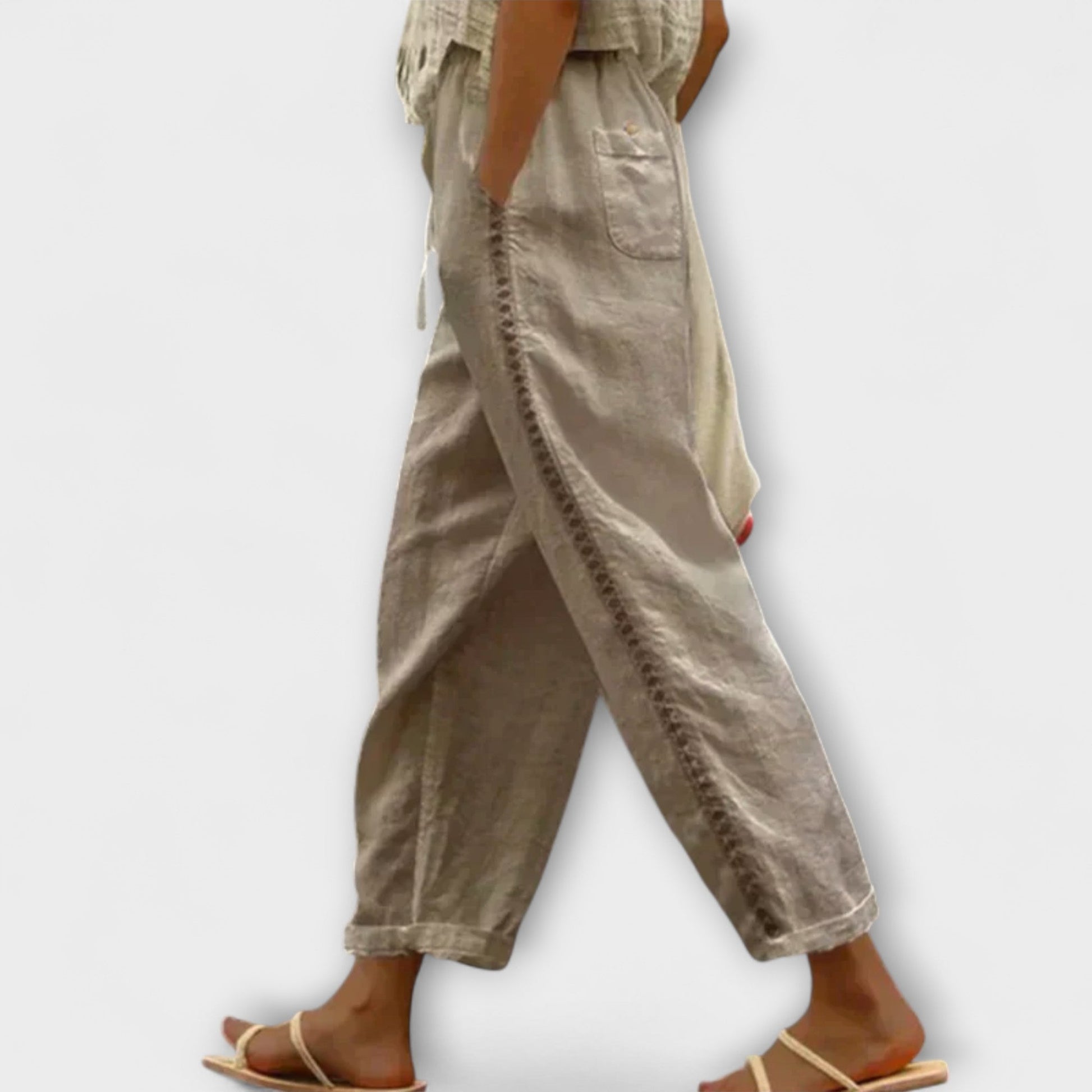 ODELIA - RELAXED CROPPED TROUSERS