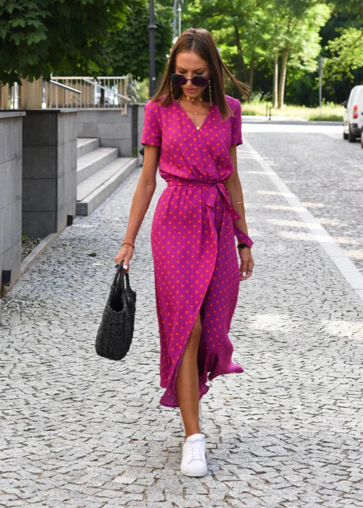 LOUISE - WRAP STYLE DRESS