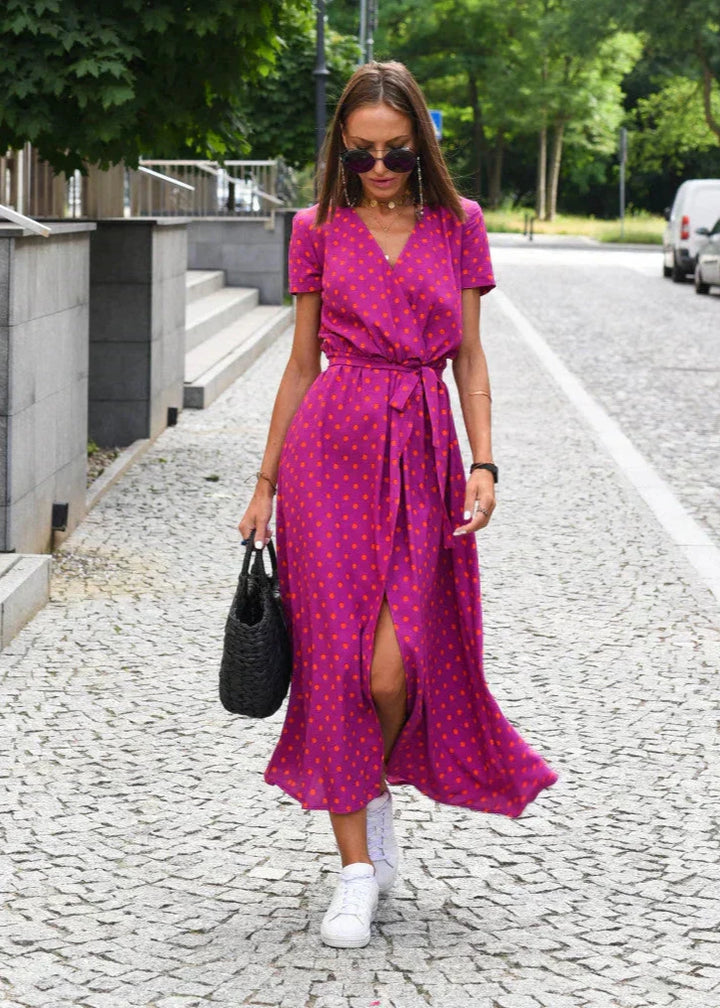 LOUISE - WRAP STYLE DRESS