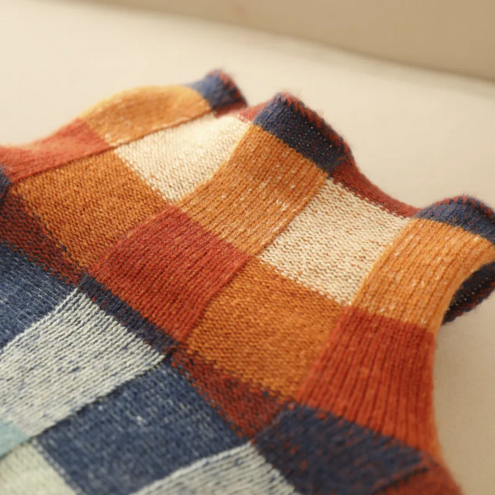 CELINE – MELANGE PATCHWORK JUMPER