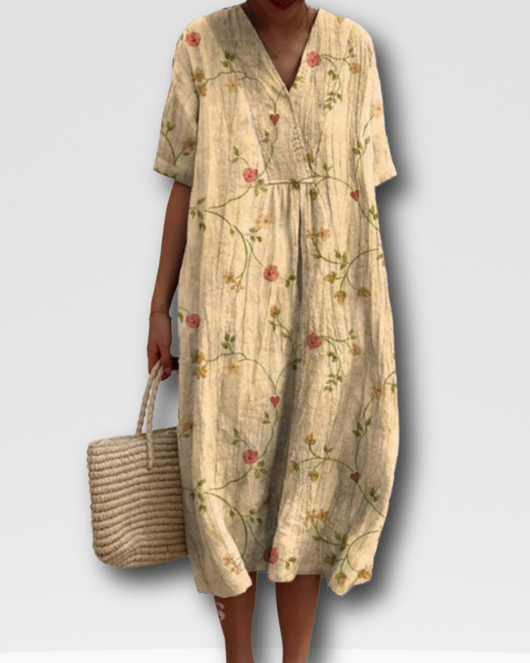 ANGELA - SUNLIT FLORAL SUMMER DRESS
