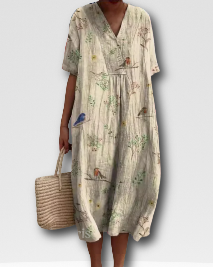 ANGELA - SUNLIT FLORAL SUMMER DRESS