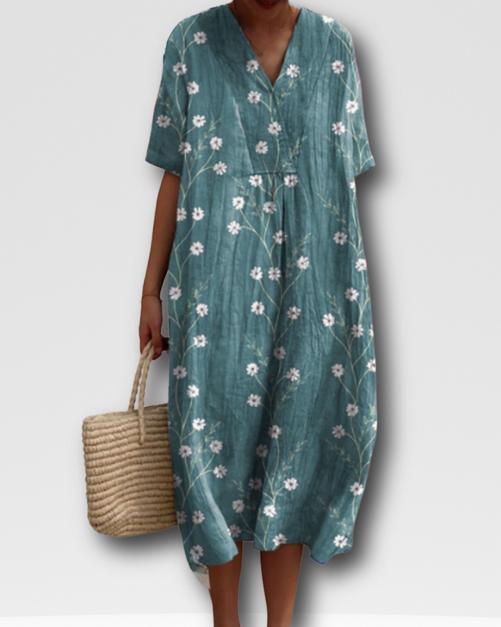 ANGELA - SUNLIT FLORAL SUMMER DRESS