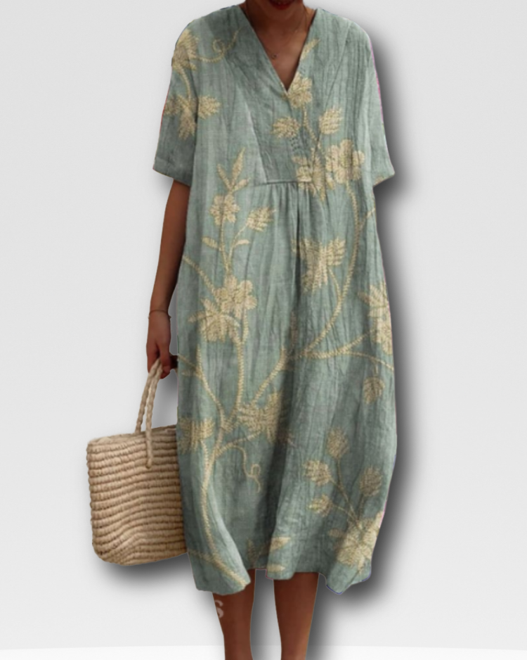 ANGELA - SUNLIT FLORAL SUMMER DRESS