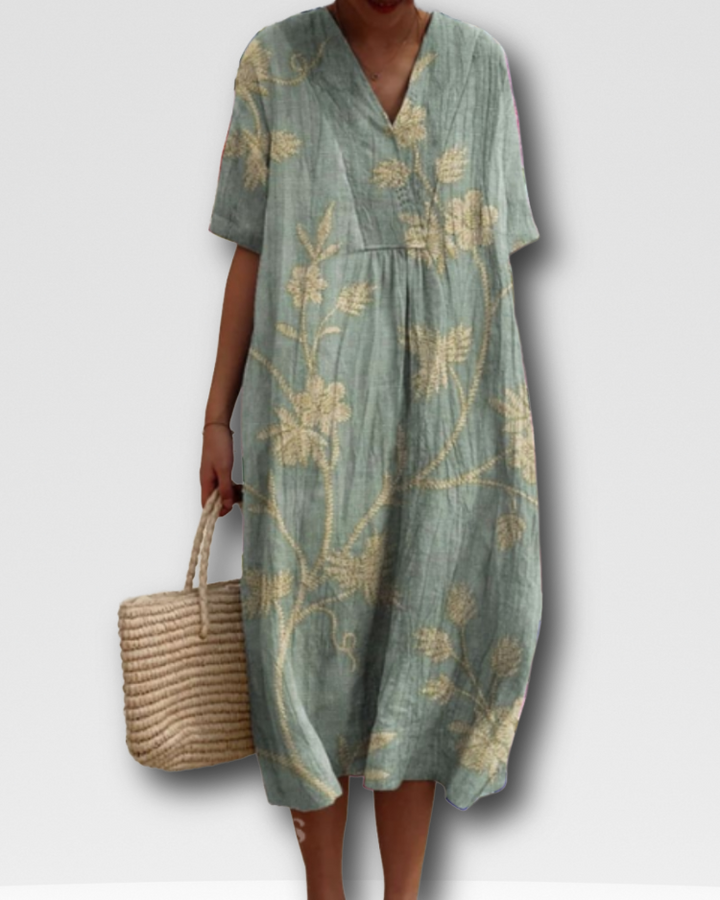 ANGELA - SUNLIT FLORAL SUMMER DRESS