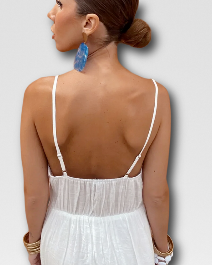 KIRSTEN - ELEGANT V-NECK MAXI DRESS