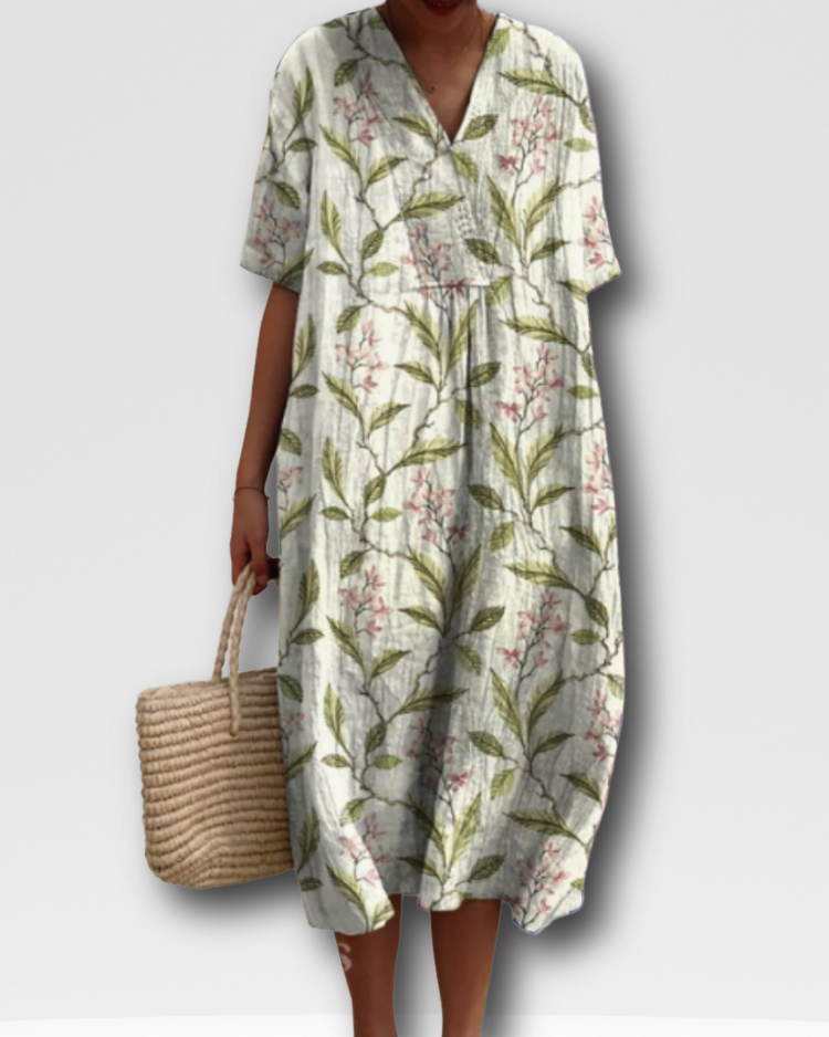 ANGELA - SUNLIT FLORAL SUMMER DRESS