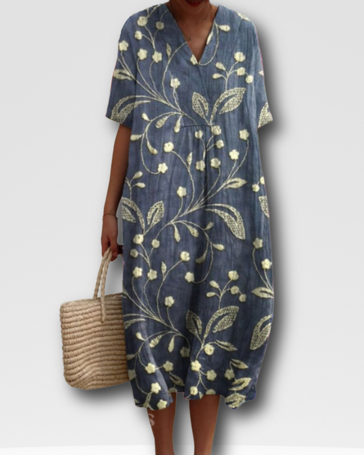 ANGELA - SUNLIT FLORAL SUMMER DRESS