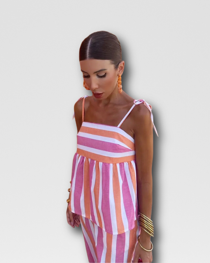 WENDY - AIRY FLARE TOP & TROUSER SET