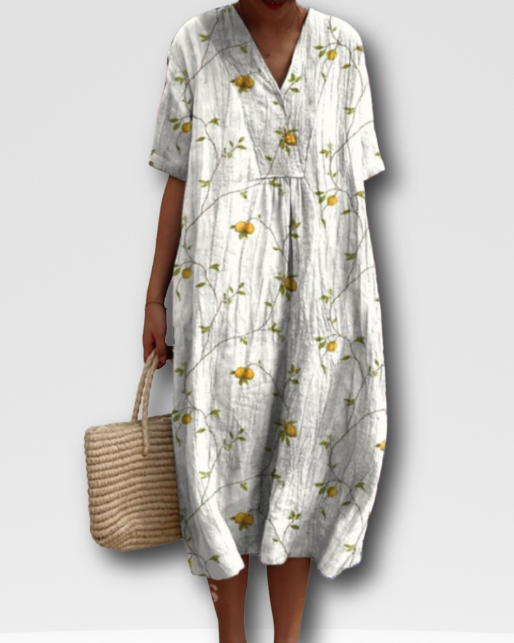 ANGELA - SUNLIT FLORAL SUMMER DRESS
