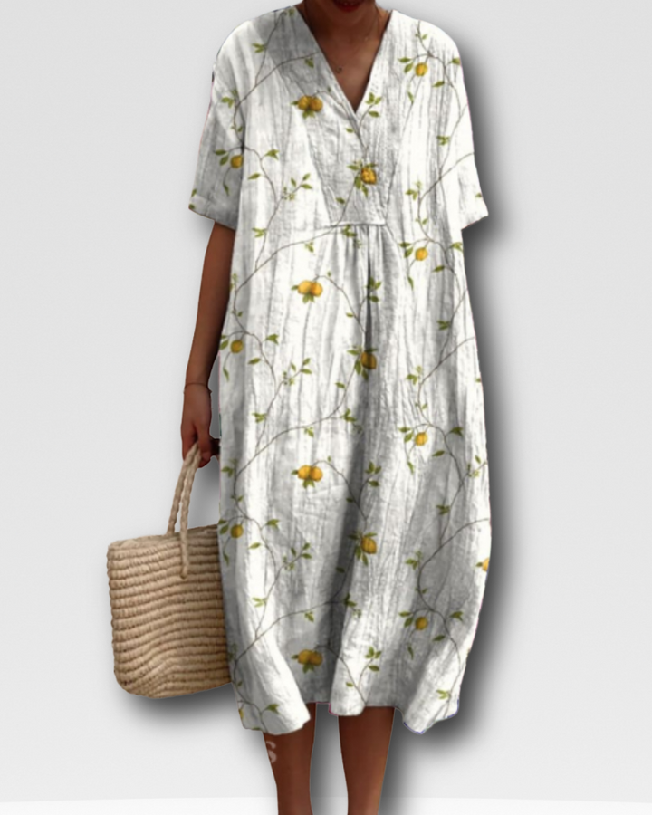 ANGELA - SUNLIT FLORAL SUMMER DRESS