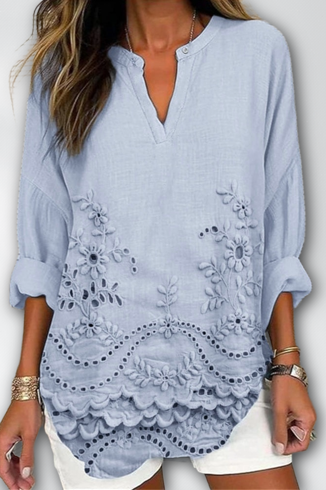 JOCELYN – COASTAL BLOOM BLOUSE