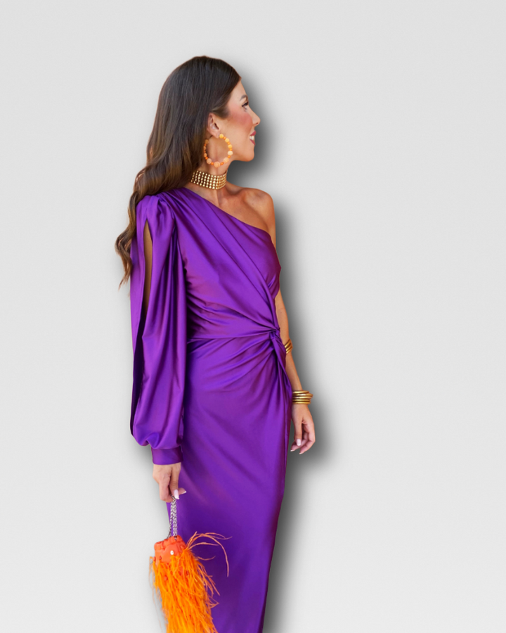 REGINA - ASYMMETRIC ONE-SHOULDER DRESS