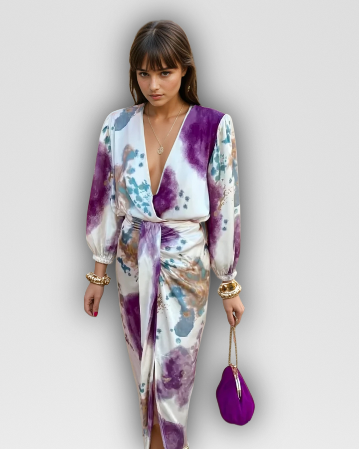 MEGAN - WRAP DRESS IN EFFORTLESS ELEGANCE