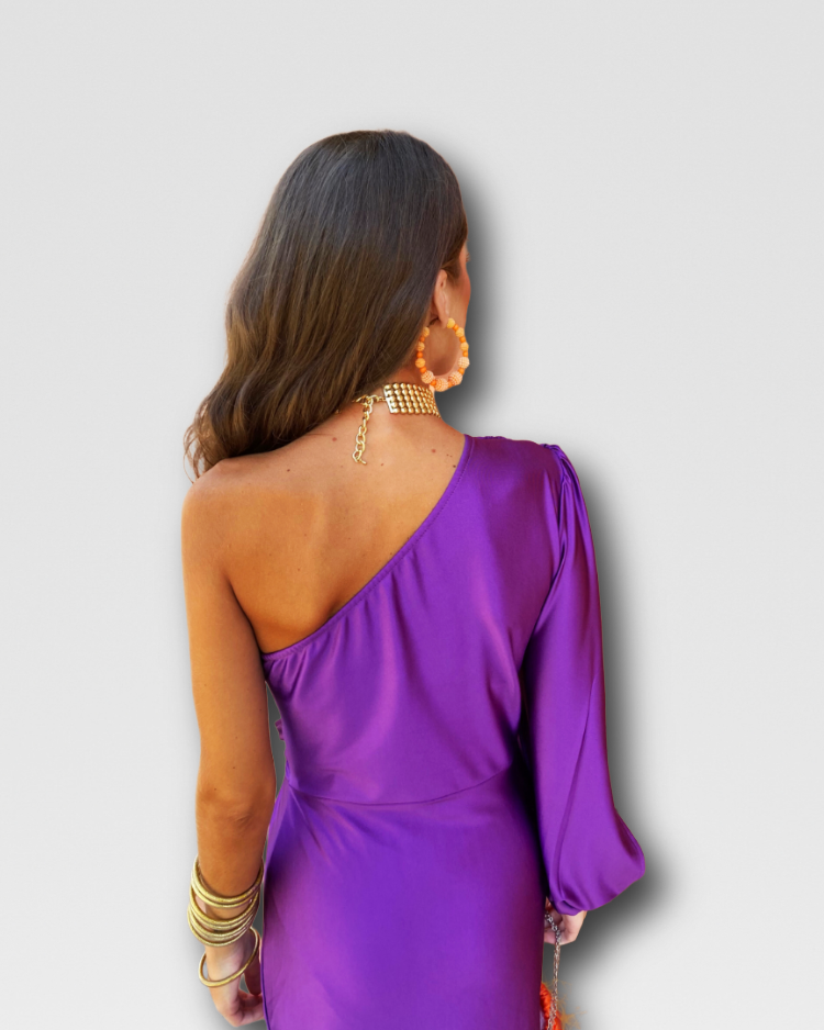 REGINA - ASYMMETRIC ONE-SHOULDER DRESS