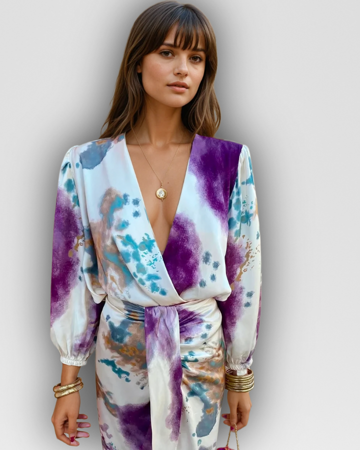 MEGAN - WRAP DRESS IN EFFORTLESS ELEGANCE