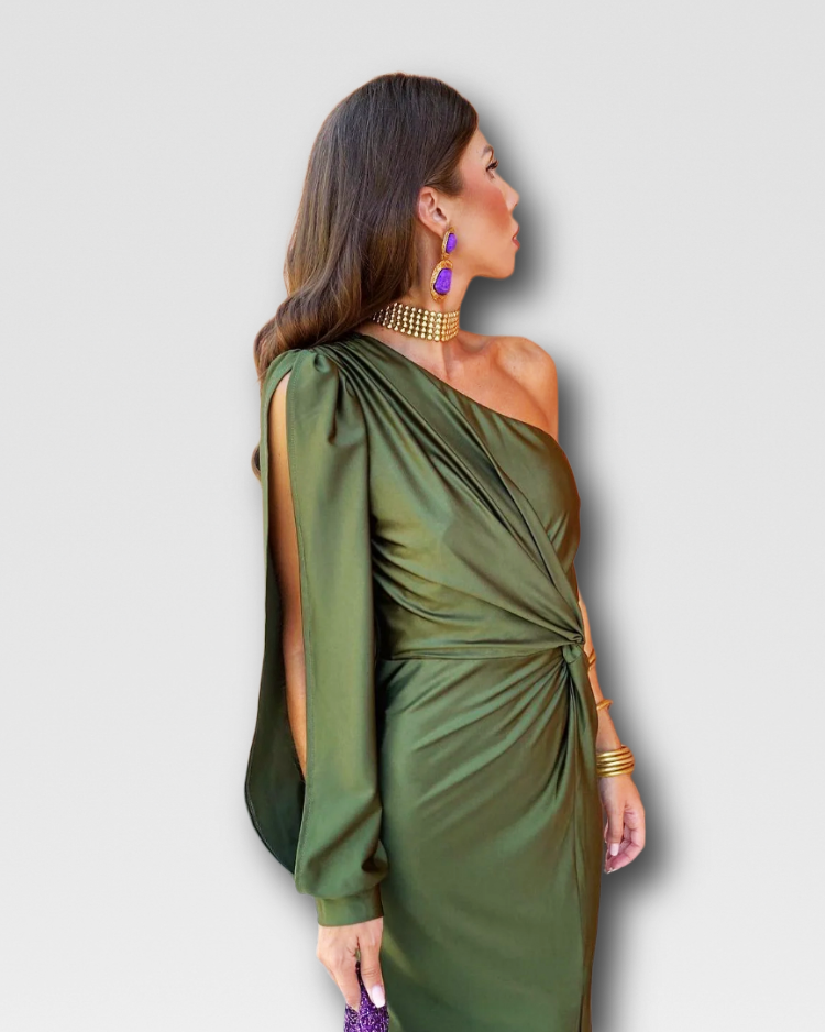 REGINA - ASYMMETRIC ONE-SHOULDER DRESS