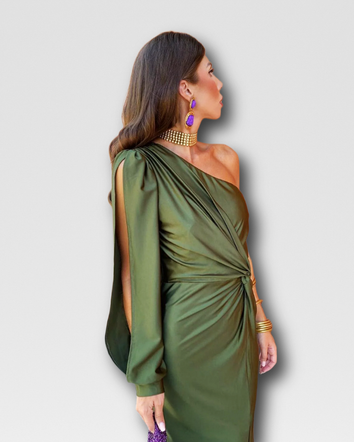 REGINA - ASYMMETRIC ONE-SHOULDER DRESS