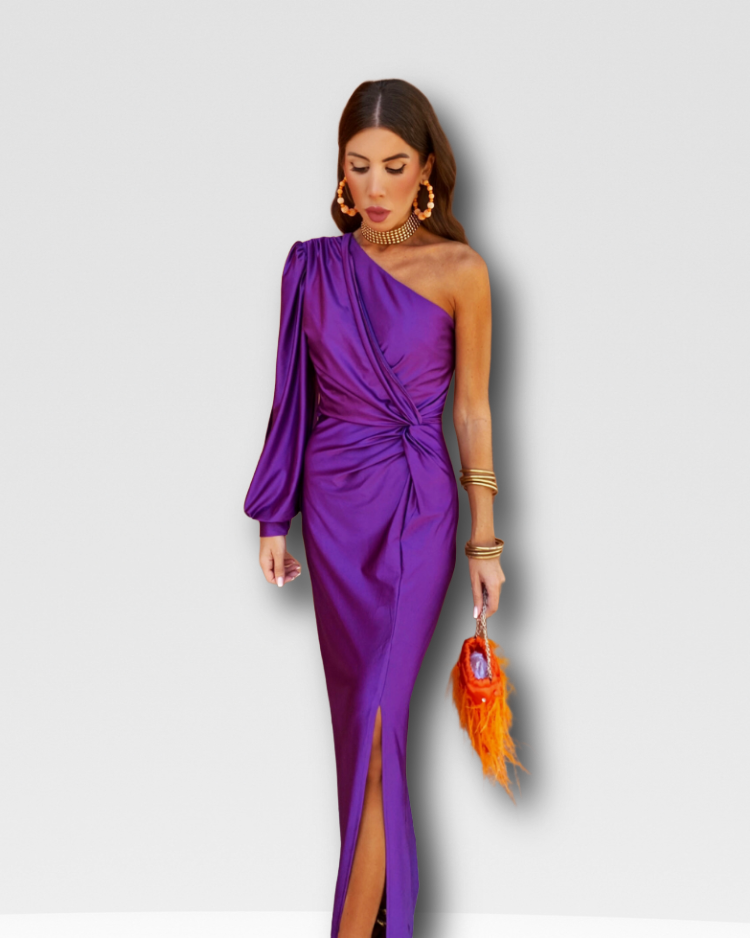 REGINA - ASYMMETRIC ONE-SHOULDER DRESS