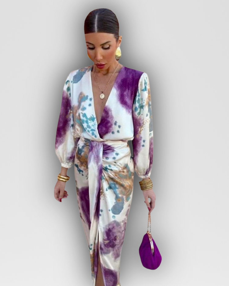MEGAN - WRAP DRESS IN EFFORTLESS ELEGANCE