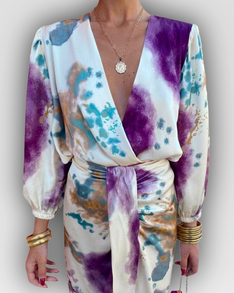 MEGAN - WRAP DRESS IN EFFORTLESS ELEGANCE