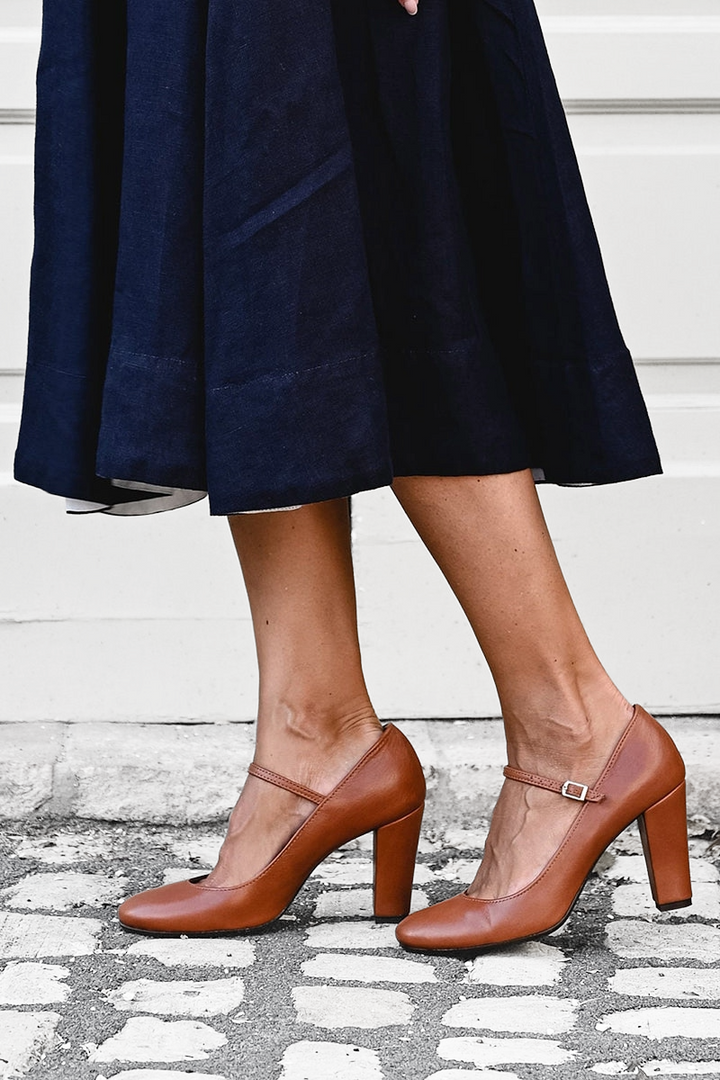 KIMBERLEY – CLASSIC TAN MARY JANE HEEL