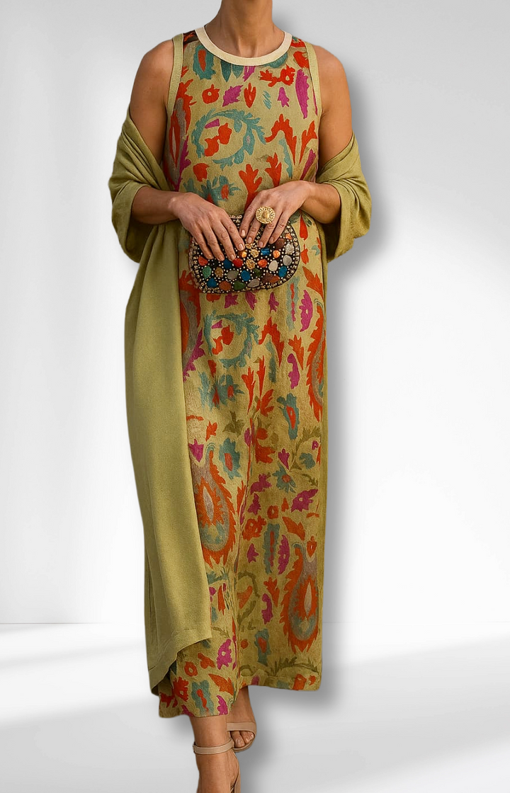 CAMILLA – ELEGANT DRESS WITH STOLE