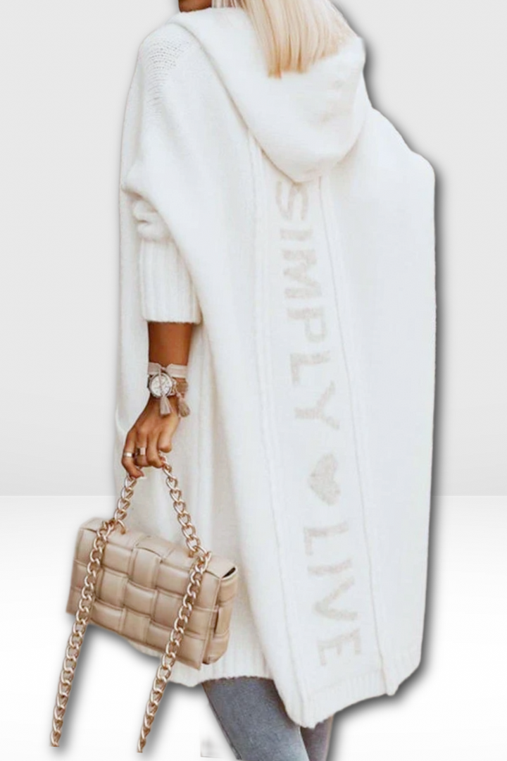 CHANTELLE – LONGLINE HOODED CARDIGAN