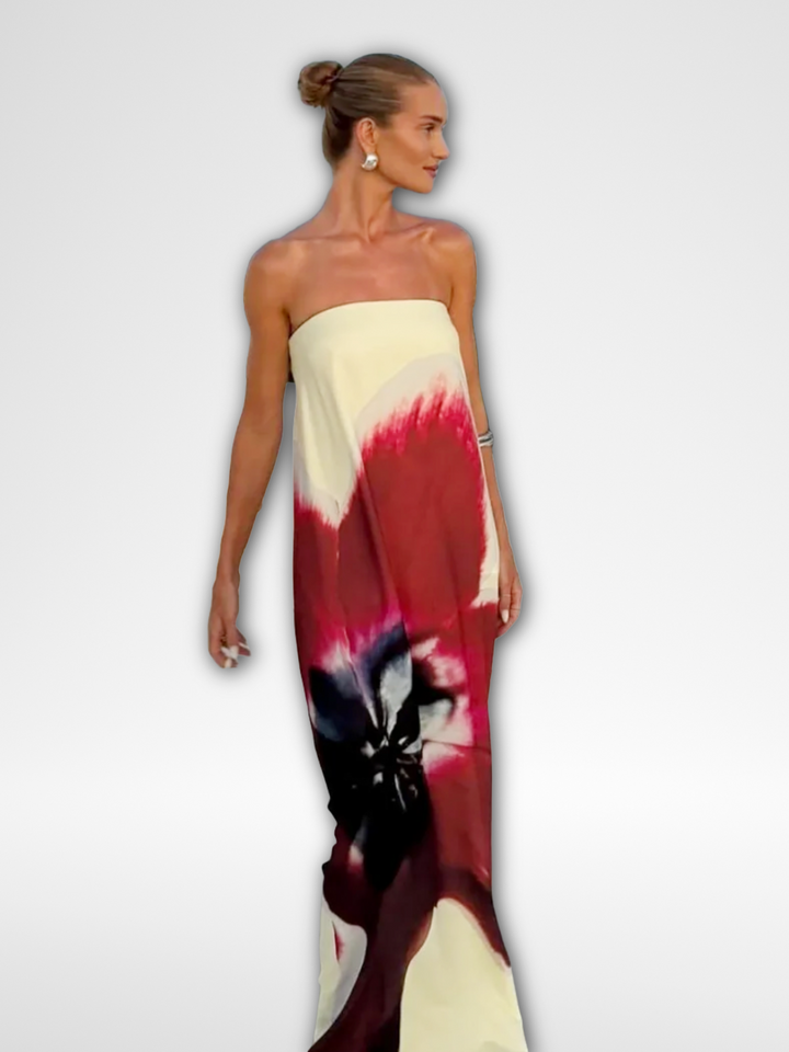 ELARA - FLOWING STRAPLESS GOWN