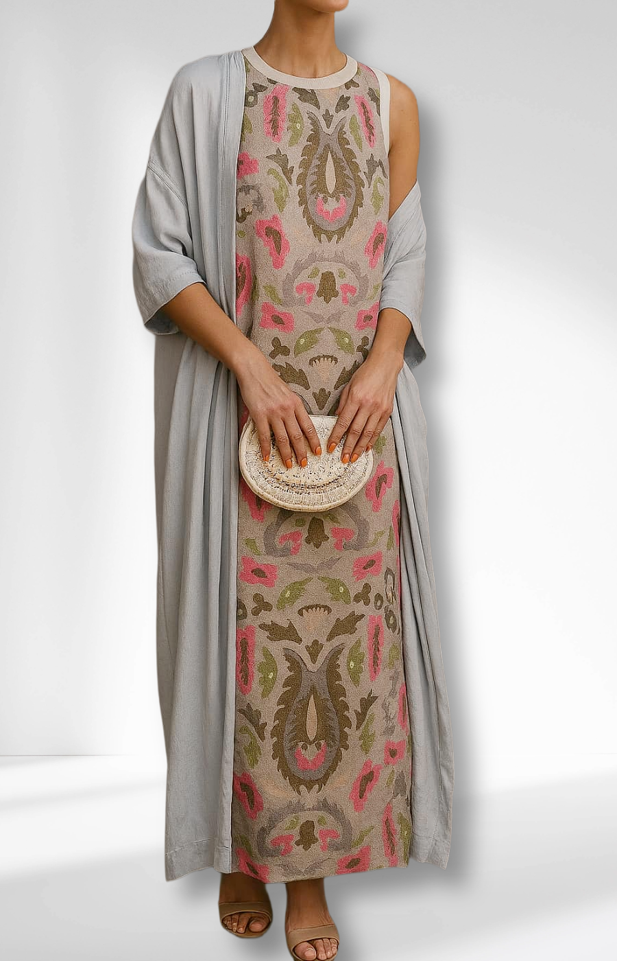 CAMILLA – ELEGANT DRESS WITH STOLE
