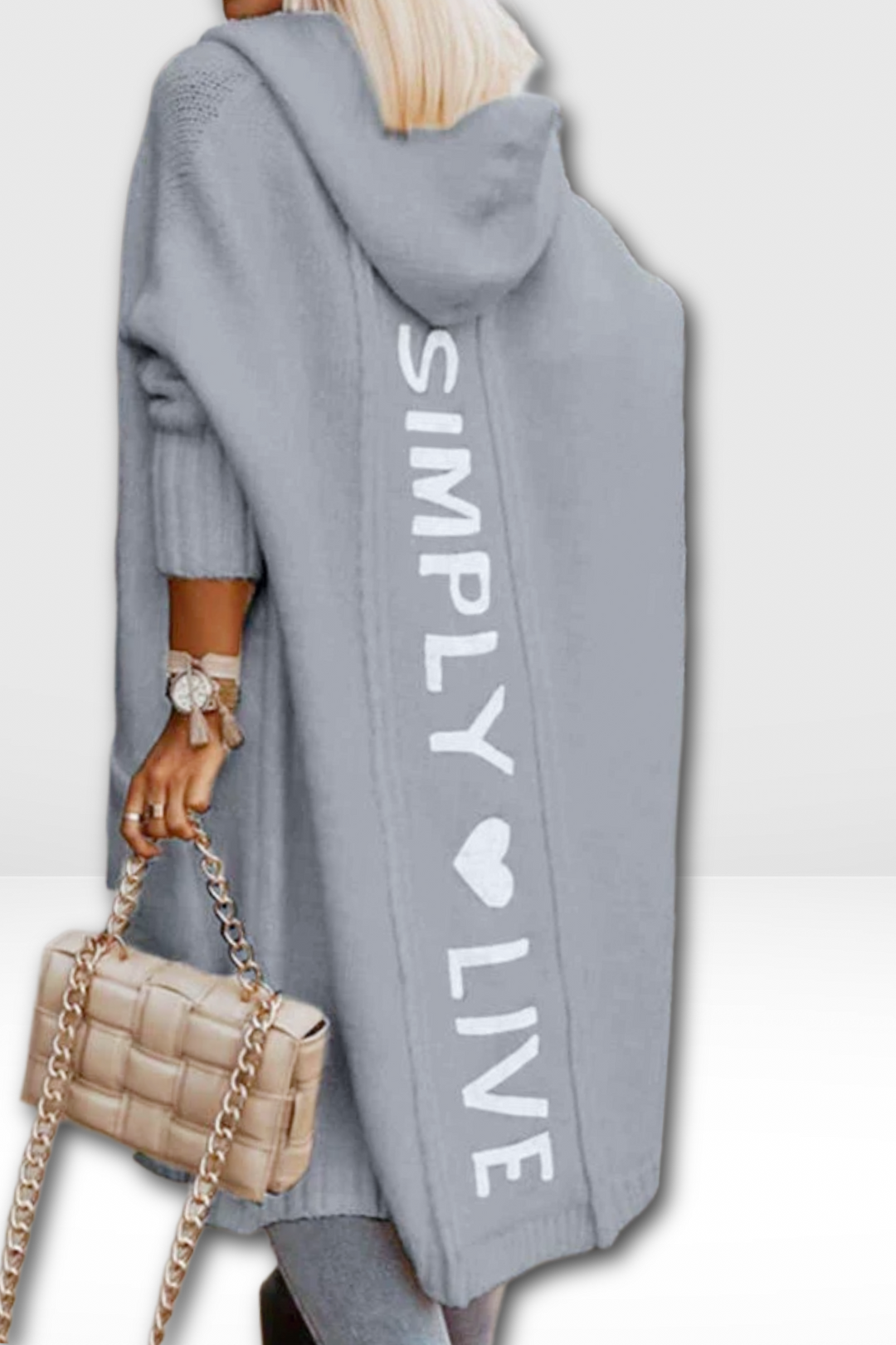 CHANTELLE – LONGLINE HOODED CARDIGAN