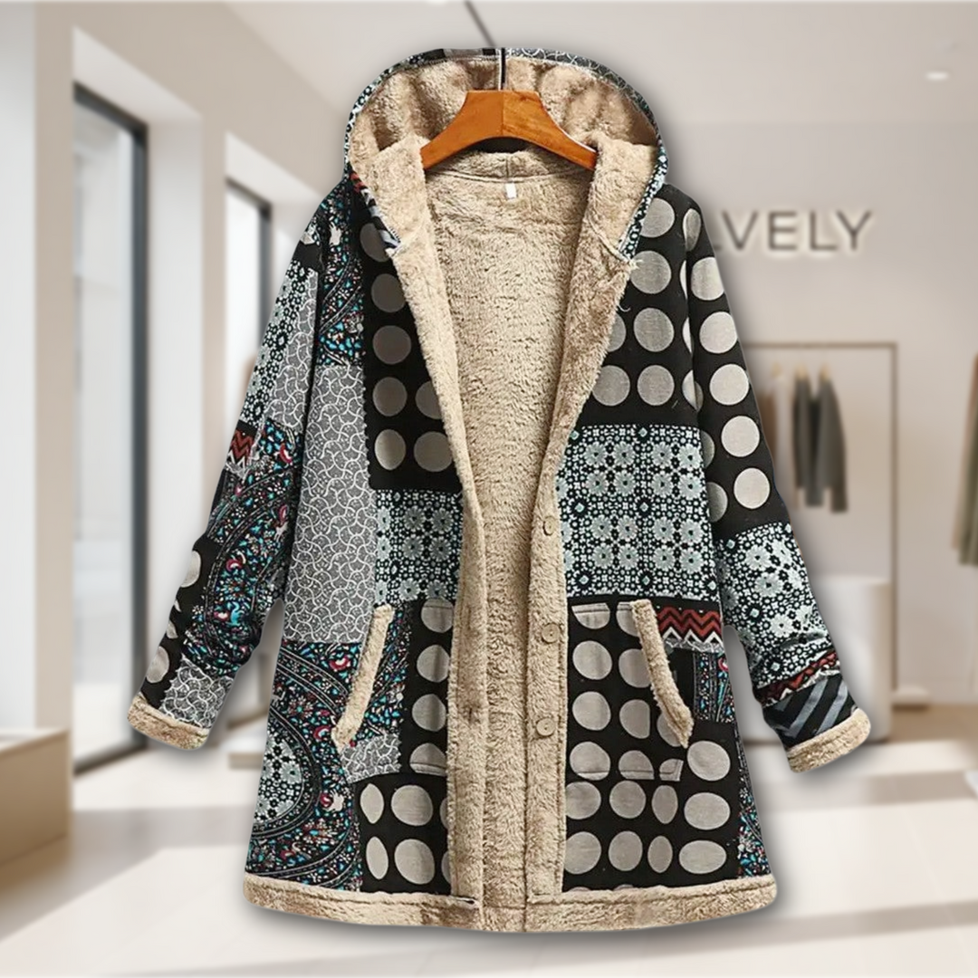 SADE - FLEECE LINED HOODED COAT