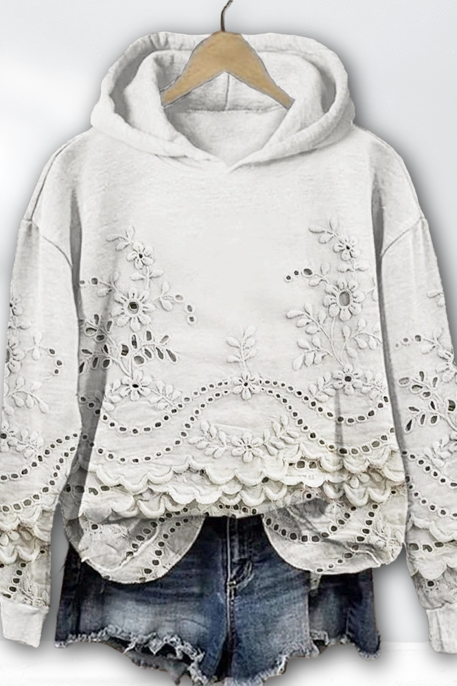 BECKY – LACE MEADOW HOODIE