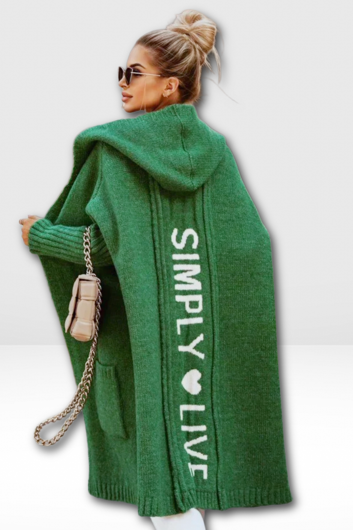 CHANTELLE – LONGLINE HOODED CARDIGAN