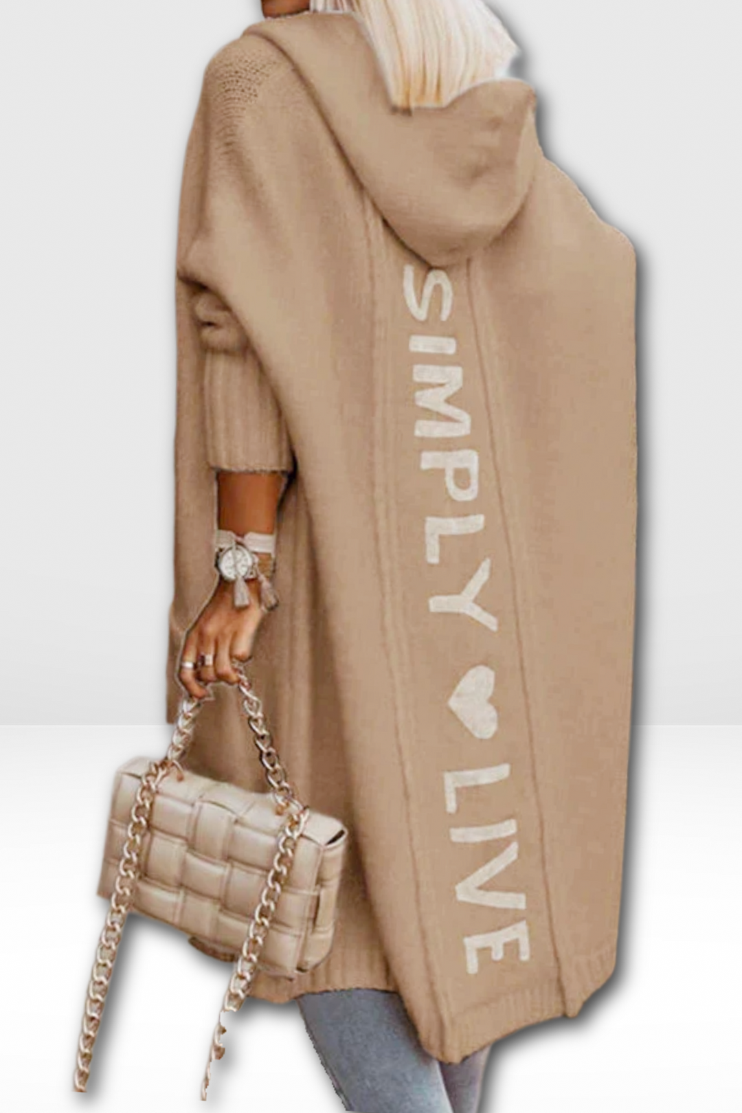 CHANTELLE – LONGLINE HOODED CARDIGAN