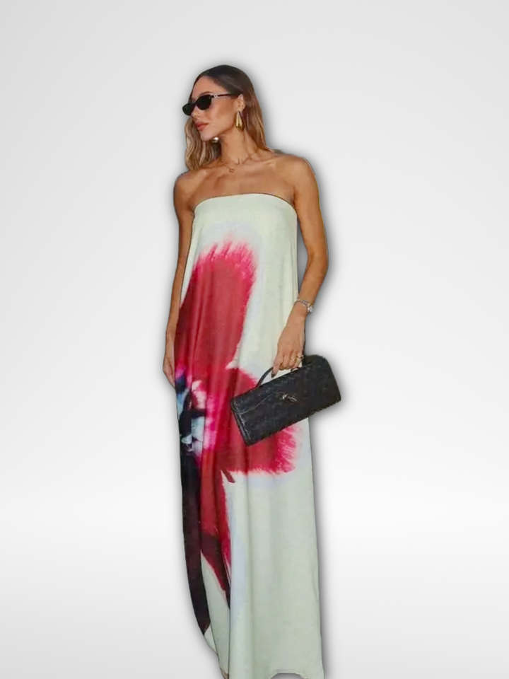 ELARA - FLOWING STRAPLESS GOWN