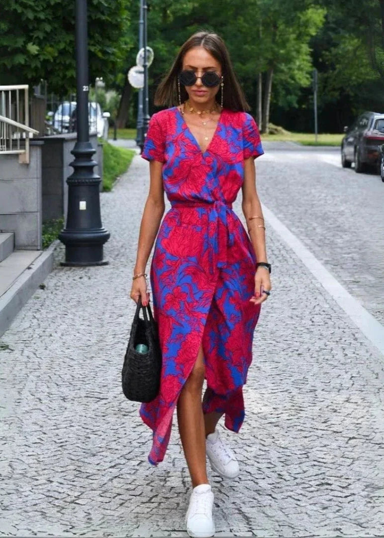 LOUISE - WRAP STYLE DRESS