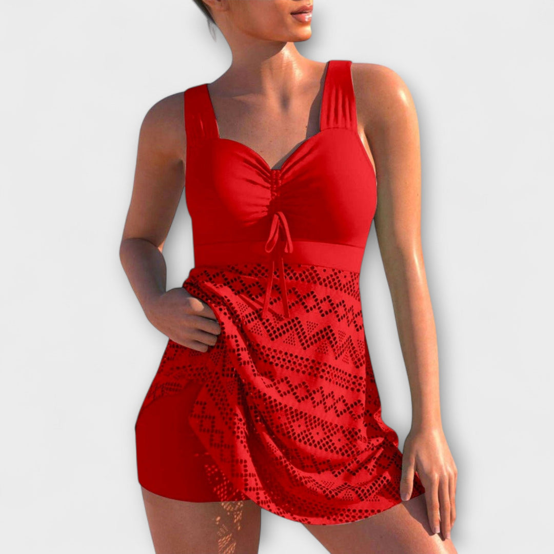 JESSIE - PLEATED TANKINI SET