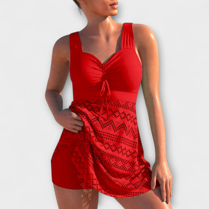 JESSIE - PLEATED TANKINI SET