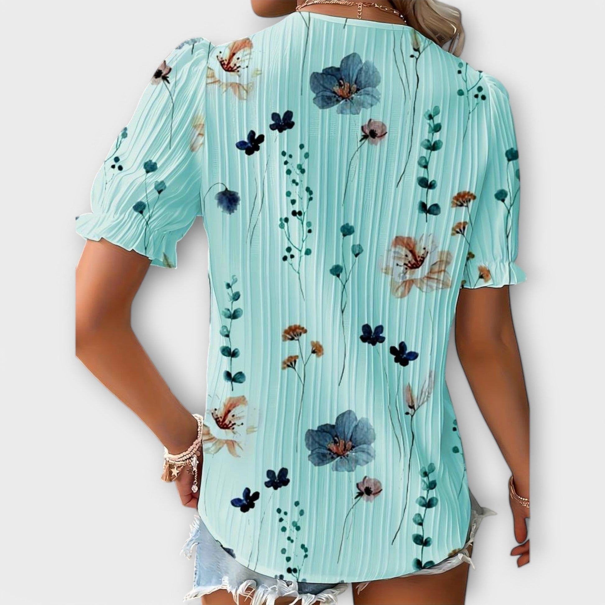 PAULINE - TIMELESS V-NECK BLOUSE