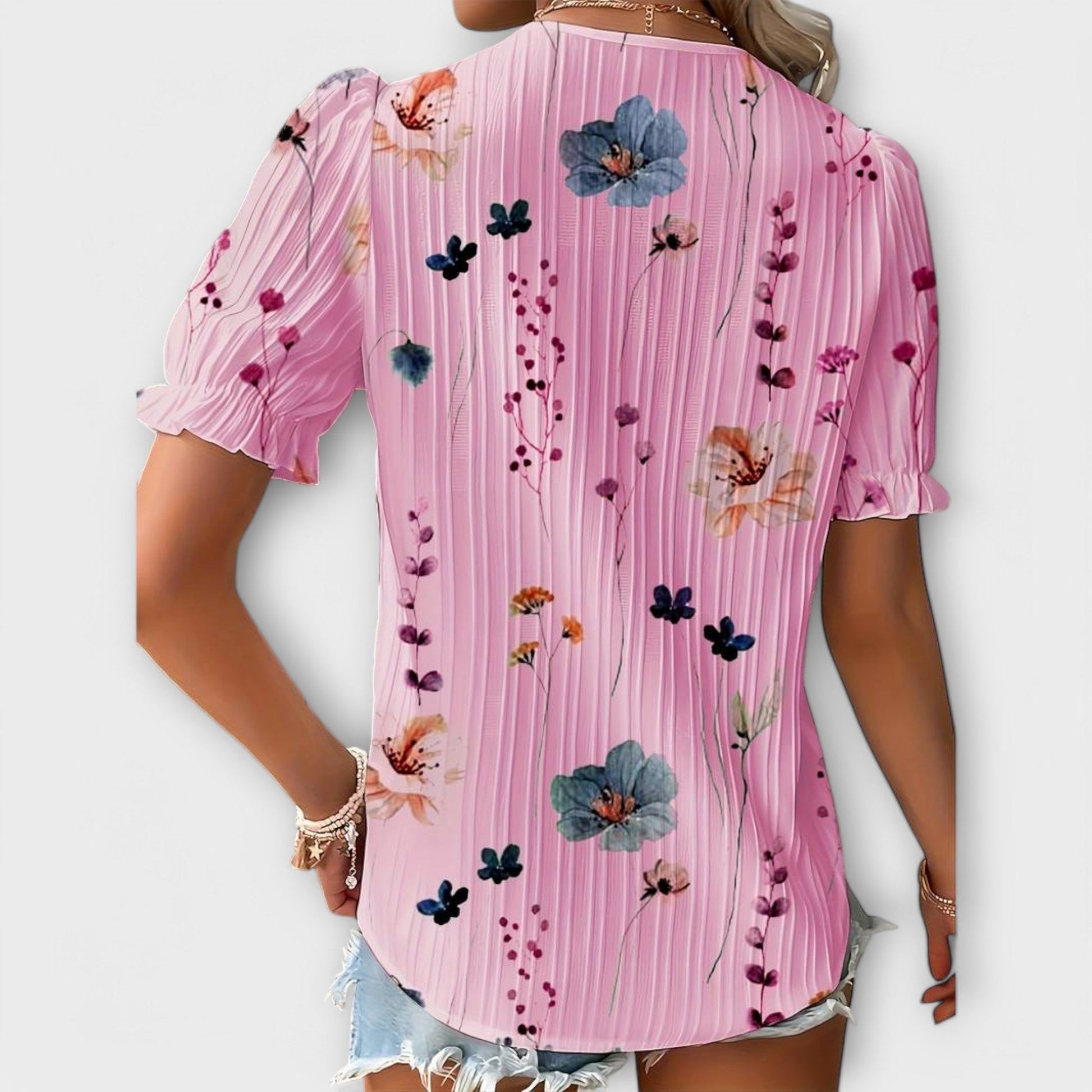 PAULINE - TIMELESS V-NECK BLOUSE