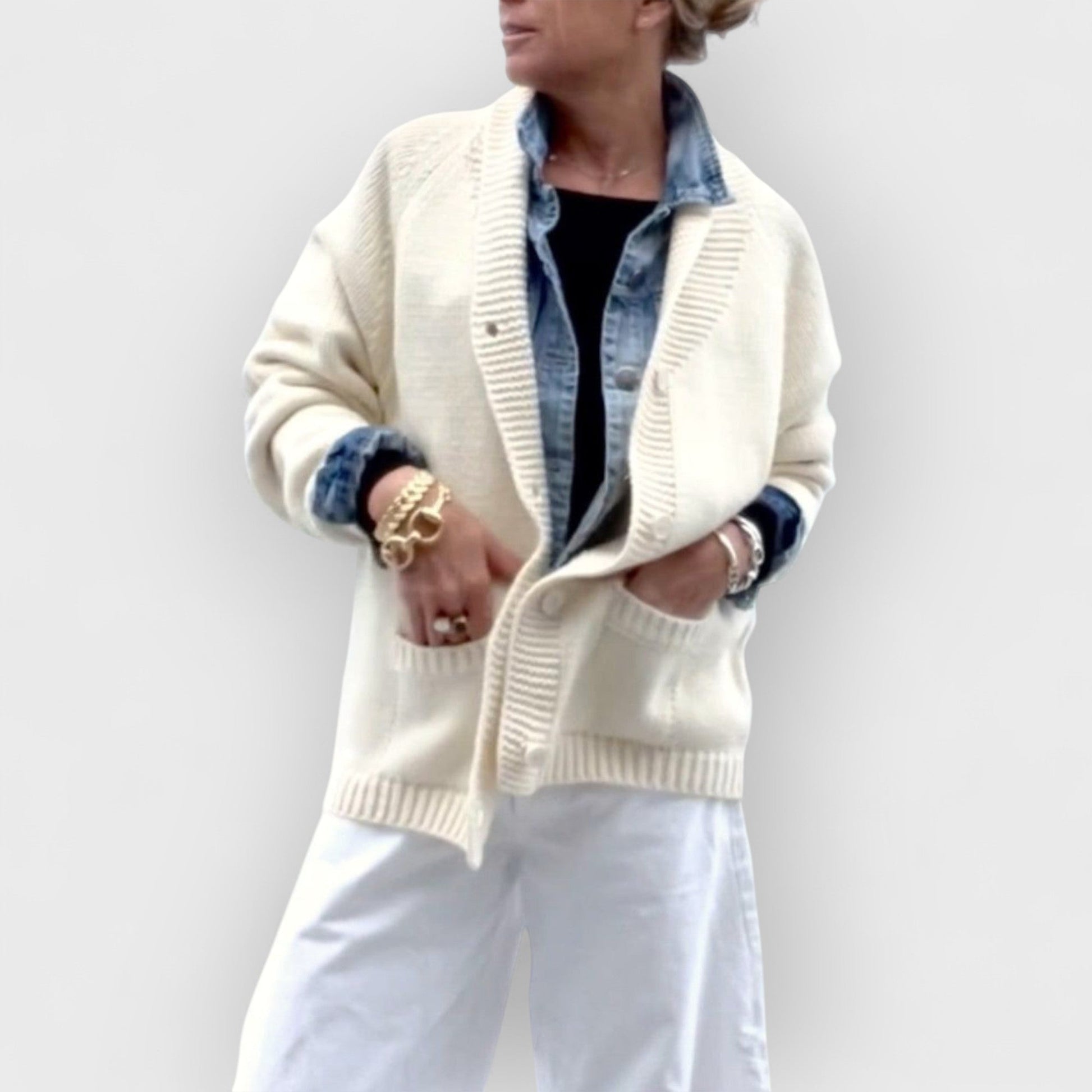 DORIS - PLAYFUL LOBSTER CARDIGAN