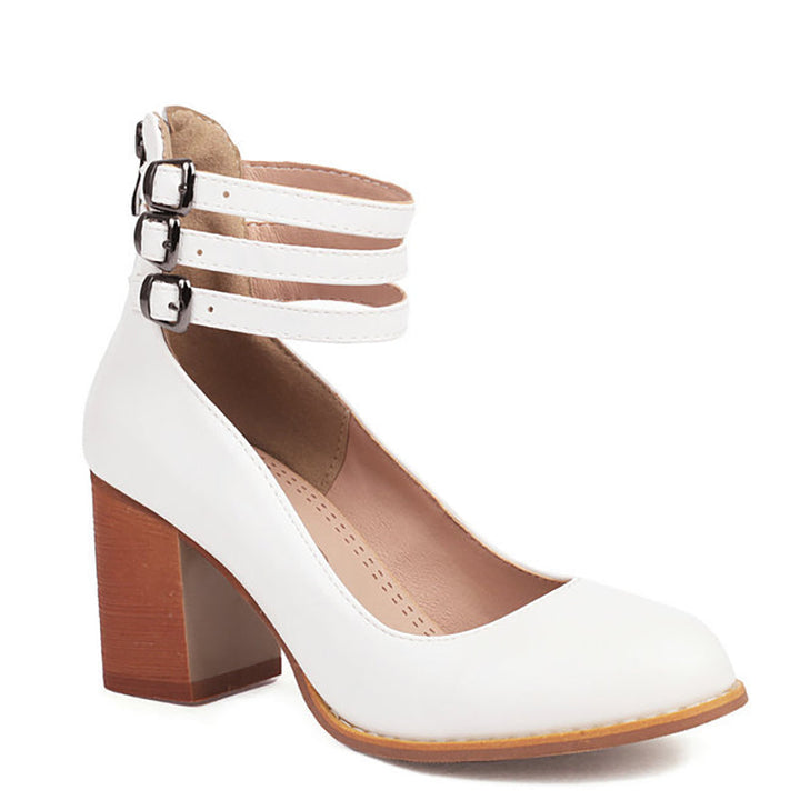 DAHLIA – TRIPLE STRAP BLOCK HEEL