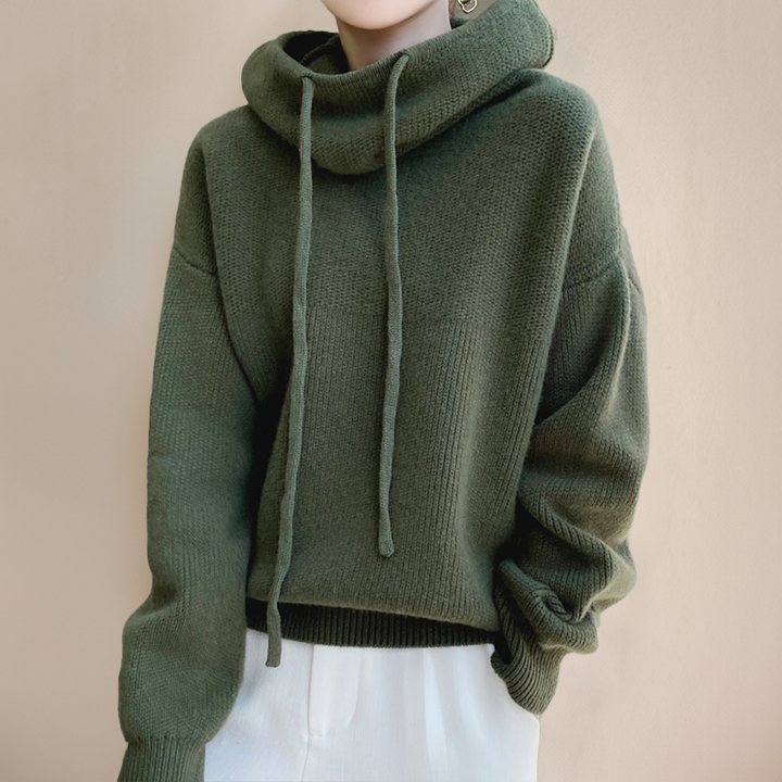 AUDREY – ROLLNECK LUXE HOODIE