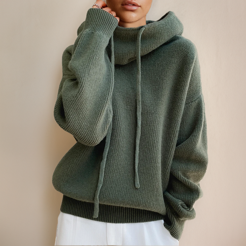 AUDREY – ROLLNECK LUXE HOODIE