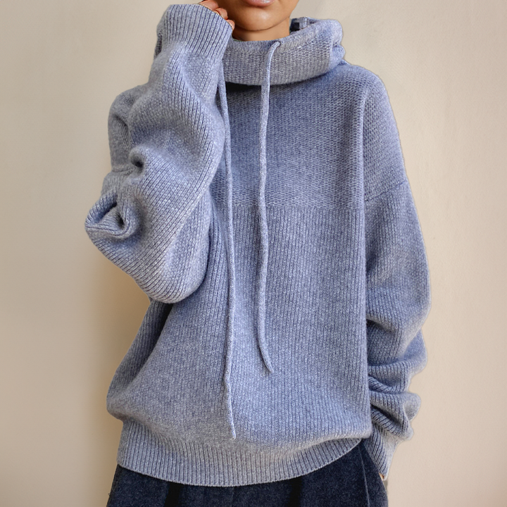 AUDREY – ROLLNECK LUXE HOODIE