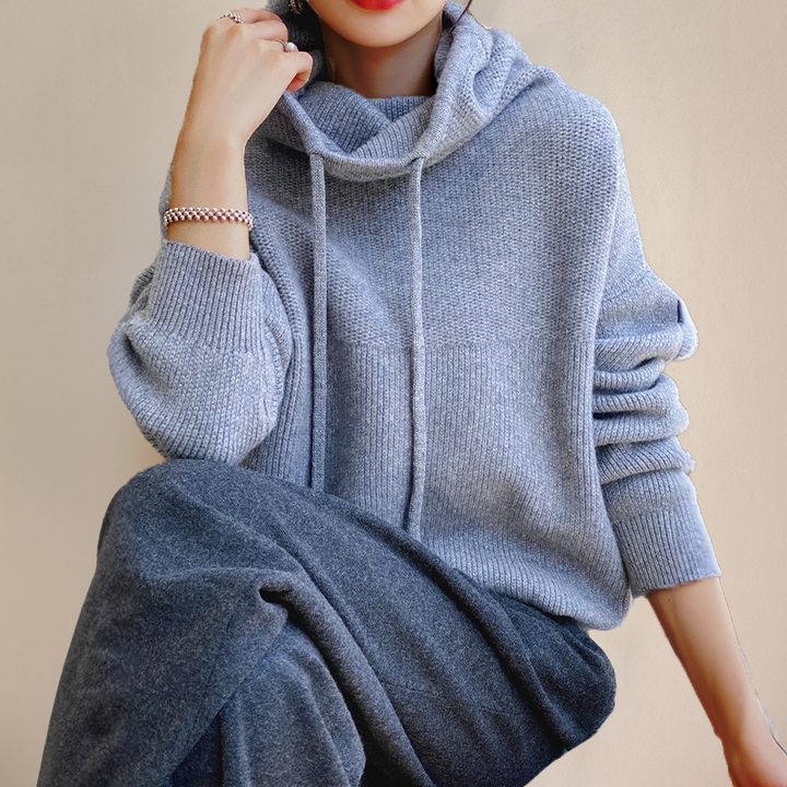 AUDREY – ROLLNECK LUXE HOODIE