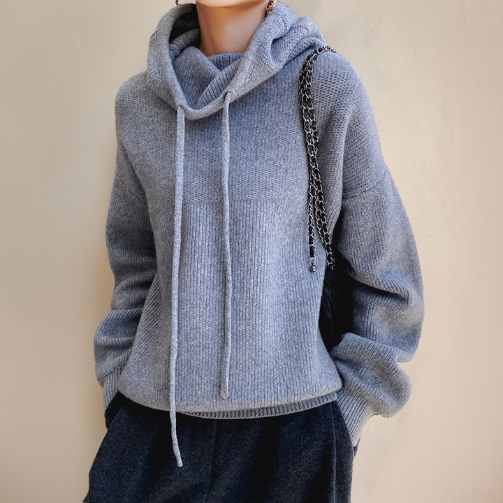 AUDREY – ROLLNECK LUXE HOODIE
